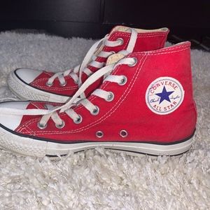 Red High Top Converse